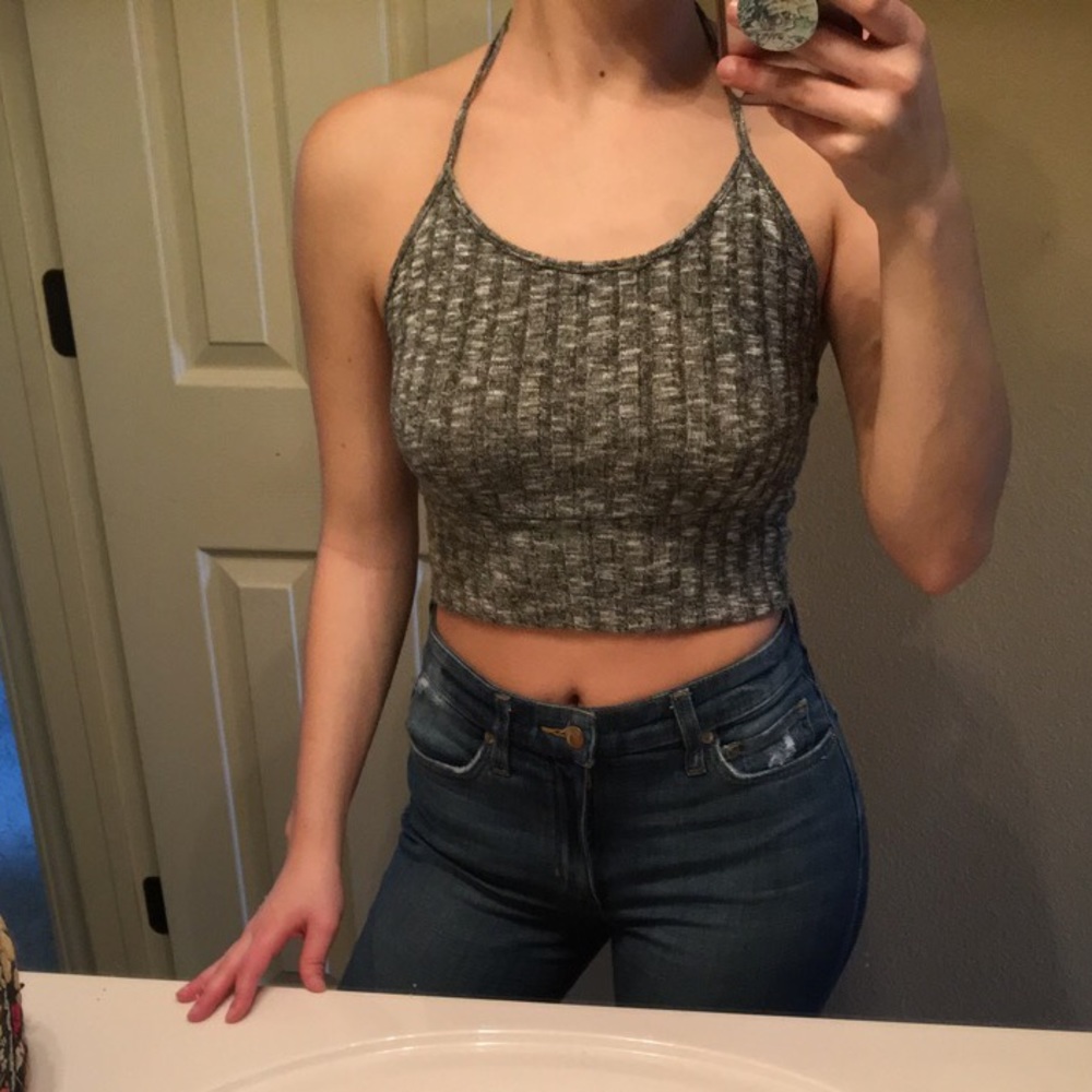 FOREVER21 GREY CROP